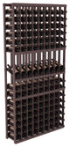 9 Column Display Row Wine Cellar Kit, Premium Redwood, Burgun