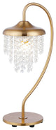 Modern Gold Crystal Table Lamp with Dimmable Switch