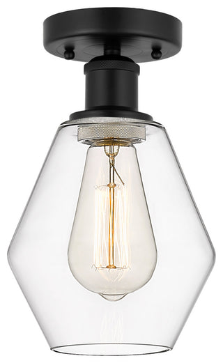 Innovations 616-1F-BK-G652-6 Cindyrella 1 Light Semi-Flush Mount, Matte Black