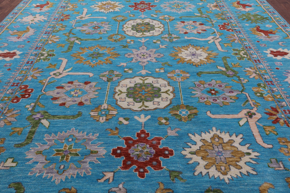 10' 6" X 13' 8" Turkish Oushak Handmade Rug - Q15727