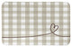 Beige Plaid Heart Bath Mat