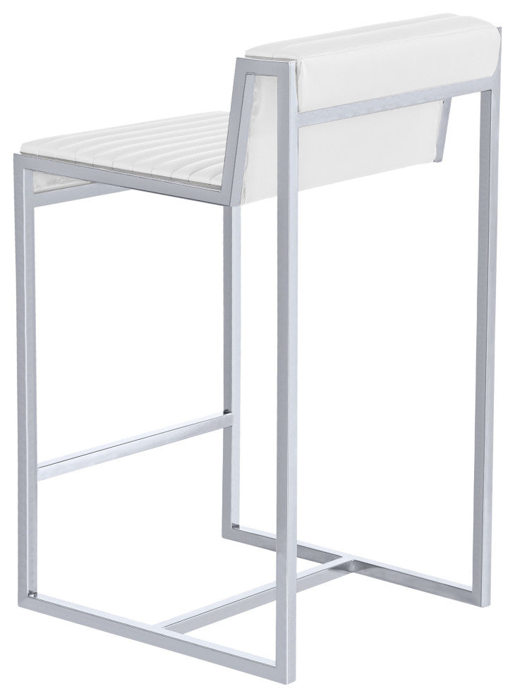 Ripple Counter Stool (Set of 2), White