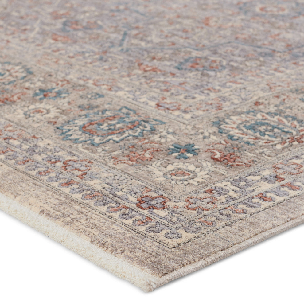 Jaipur Living Artesia Floral Taupe/ Light Gray Runner Rug 3'X8'