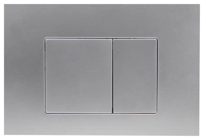 In-Wall Toilet Set, Chrome Square Actuators, 2"x4" Carrier & Tank