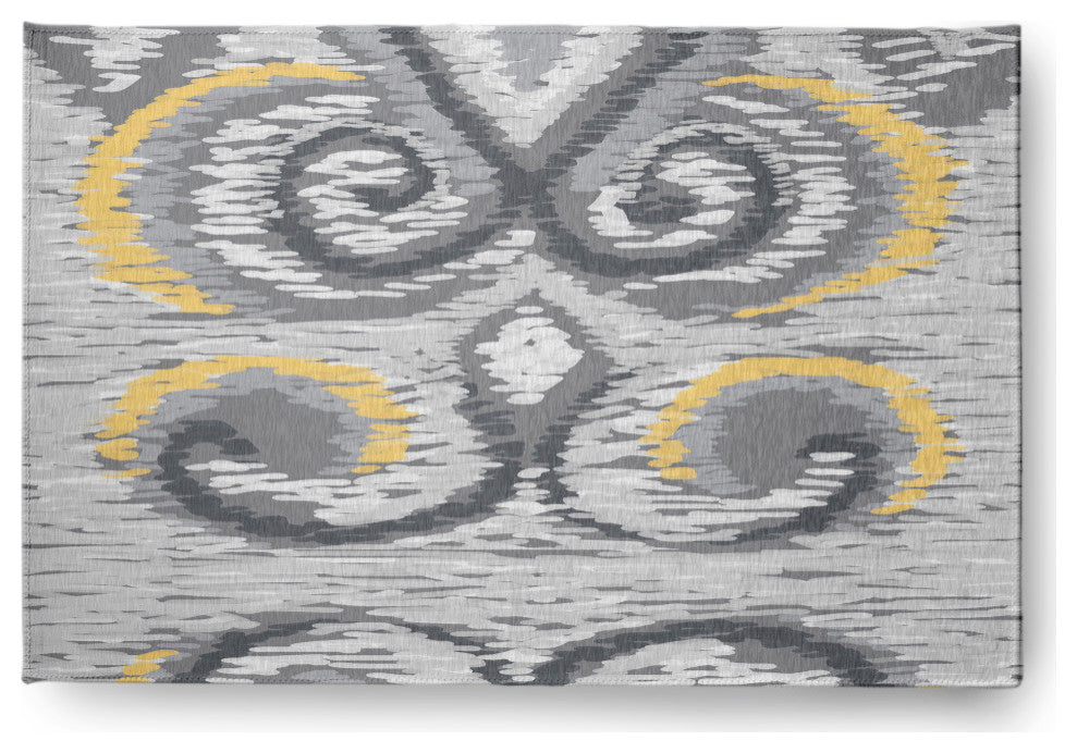 I-Cat Soft Chenille Area Rug, Gray, 2'x3'