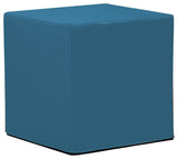 No Tip Block Ottoman with Cover, Seascape Turquoise