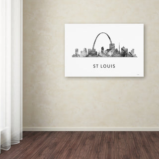 Marlene Watson 'St Louis Missouri Skyline' Canvas Art, 47x30