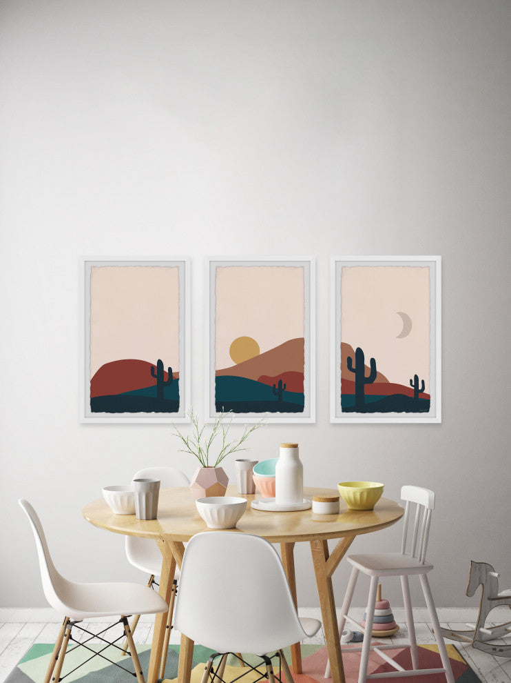 To the Dunes Triptych, Set of 3, 24x36 Panels