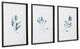 Sage Herb Watercolor Print Green White Wall Art Framed Farmhouse, 3-Piece Set