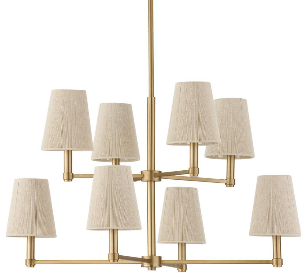 Capital Lighting 454581 Mira 8 Light 38"W Chandelier - Matte Brass