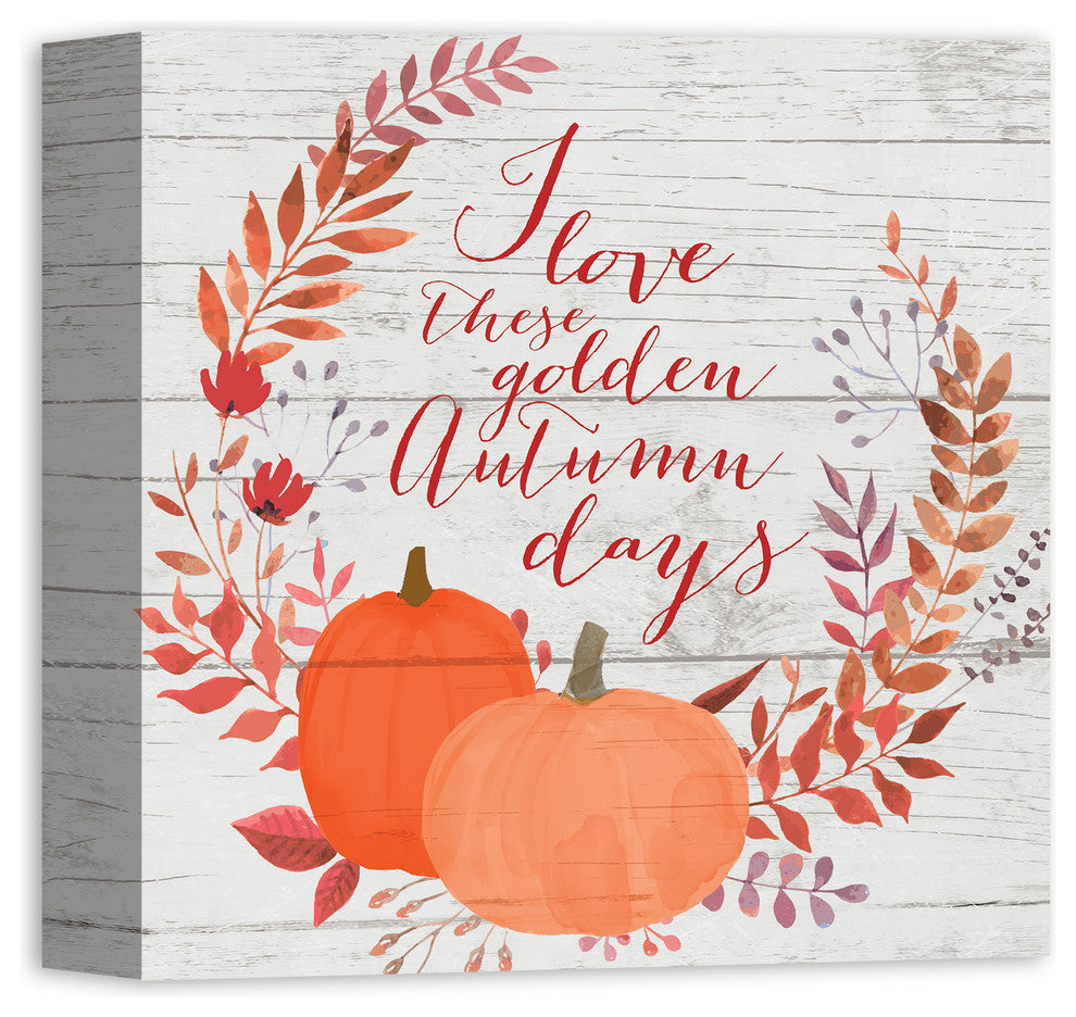 Golden Autumn Days Print on Canvas
