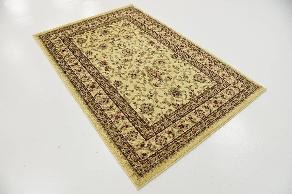 Unique Loom Cream St. Louis Voyage 4' 0 x 6' 0 Area Rug