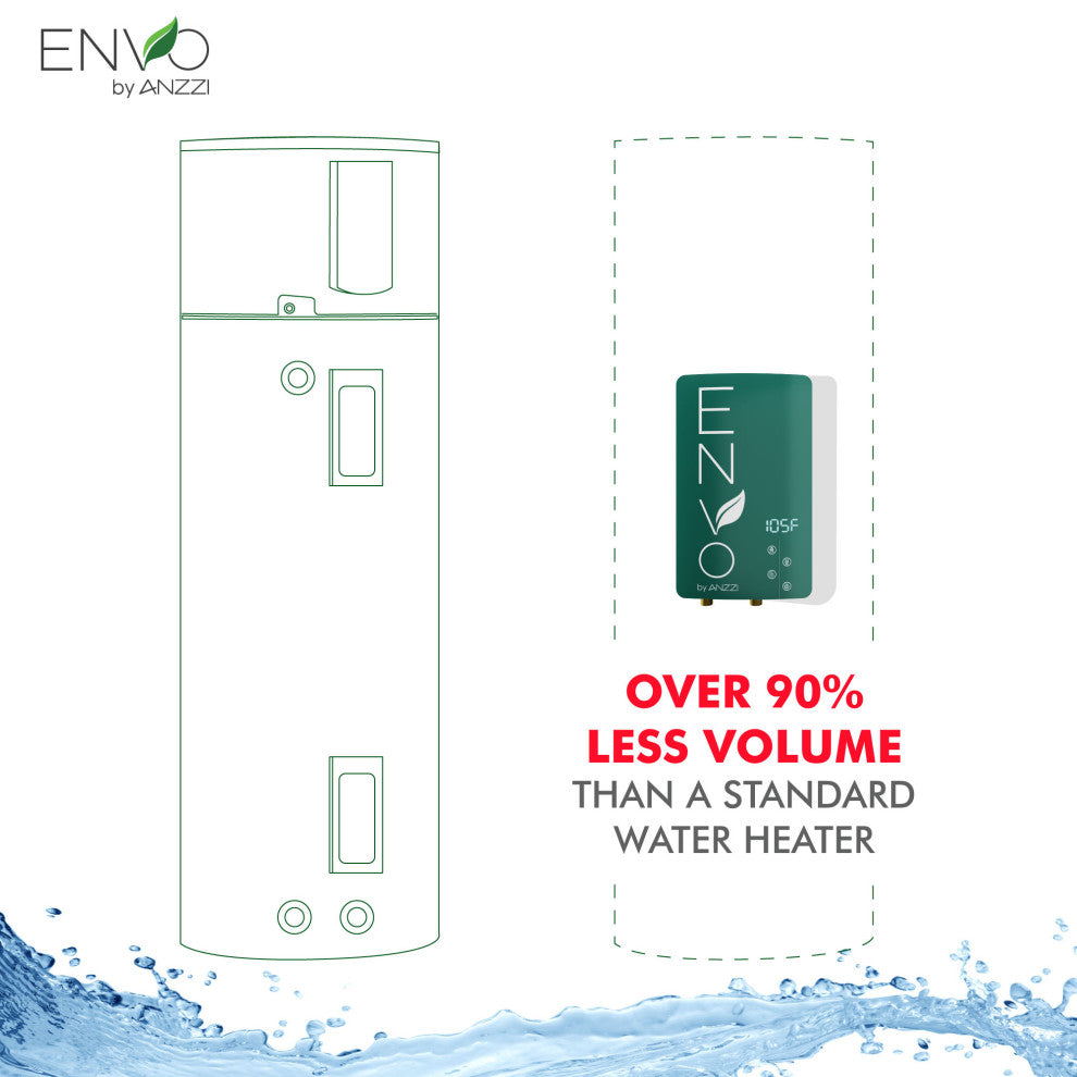 Envo ANZZI Electric Tankless Water Heater 11 kW at 240 Volts, 11kw