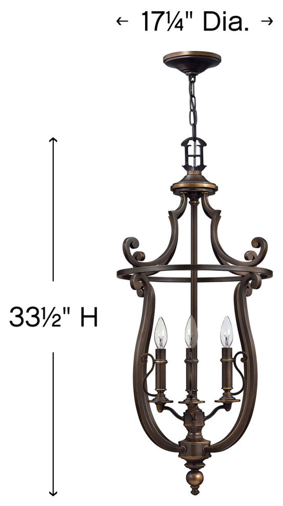 Hinkley Plymouth Large Open Frame Single Tier, Olde Bronze