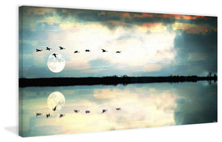 "Attleborough" Painting Print on Wrapped Canvas, 24"x12"