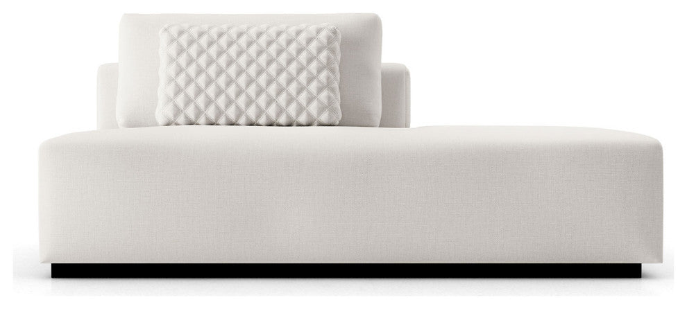 Spruce Modular Right End Unit, Chalk Fabric