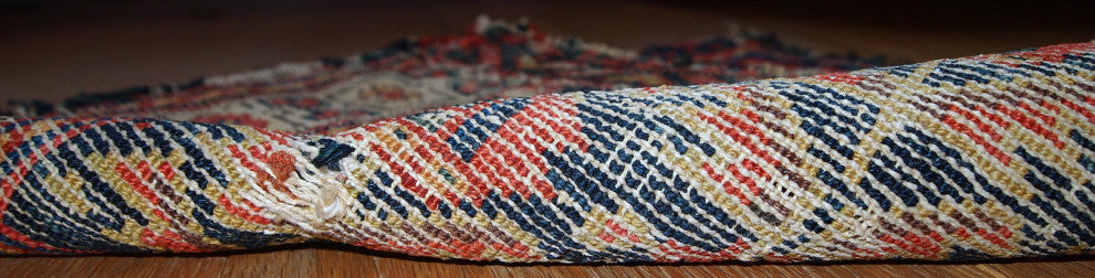 Handmade antique Persian Malayer bag face 1.4' x 1.8' ( 44cm x 55cm ) 1900s