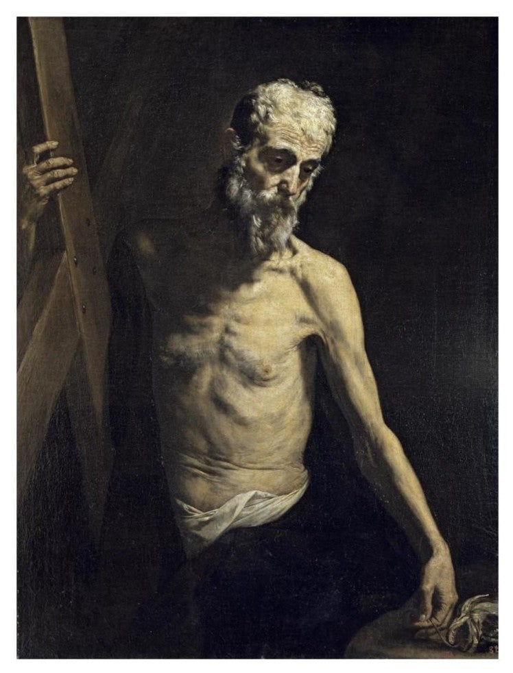 "Saint Andrew The Apostle" Digital Paper Print by Jusepe de Ribera, 24"x32"