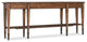 Catania 2-Drawer Traditional Wood Console Table with Shelf in Brown