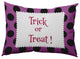 Trick or Treat Dots Accent Pillow, Orchid, 14"x20"