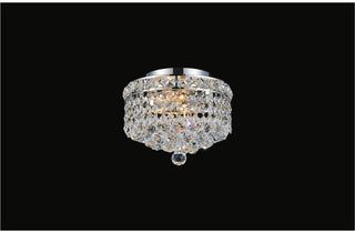 Luminous 2 Light Flush Mount With Chrome Finish