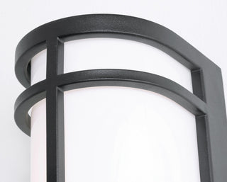 Crain 16" LED Outdoor Sconce, Black