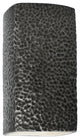 Ambiance Collection, ADA Outdoor Small Ceramic Wall Sconce Finish, LED, Hammered Pewter