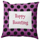 Happy Haunting Dots Accent Pillow, Orchid, 26"x26"