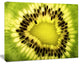Green Kiwi Seeds and Inside Pattern, Contemporary Canvas Art Print, 40"x30"