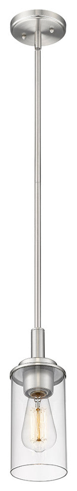 1 Light 4" Brushed Nickel Mini-Pendant