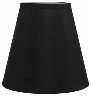 Silk Empire Lamp Shade 5x9x8.5", Black