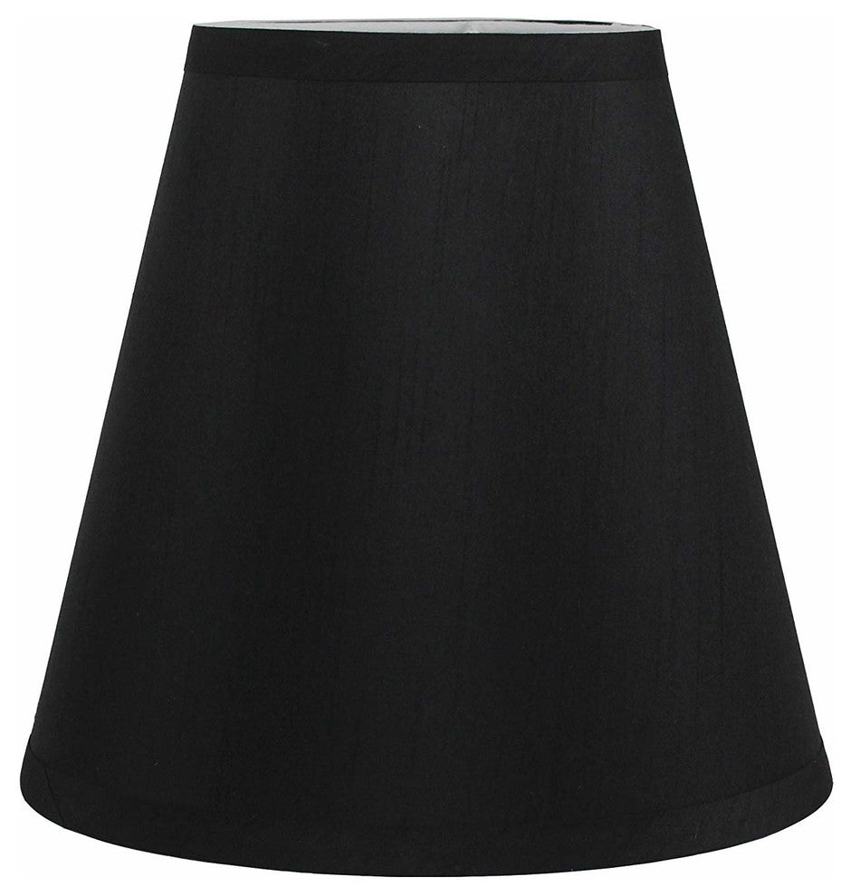 Silk Empire Lamp Shade 5x9x8.5", Black