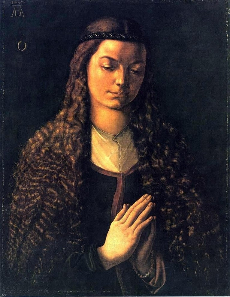 Albrecht Durer Portrait of a Woman With Her Hair Down Gallery Wrapped Canvas
