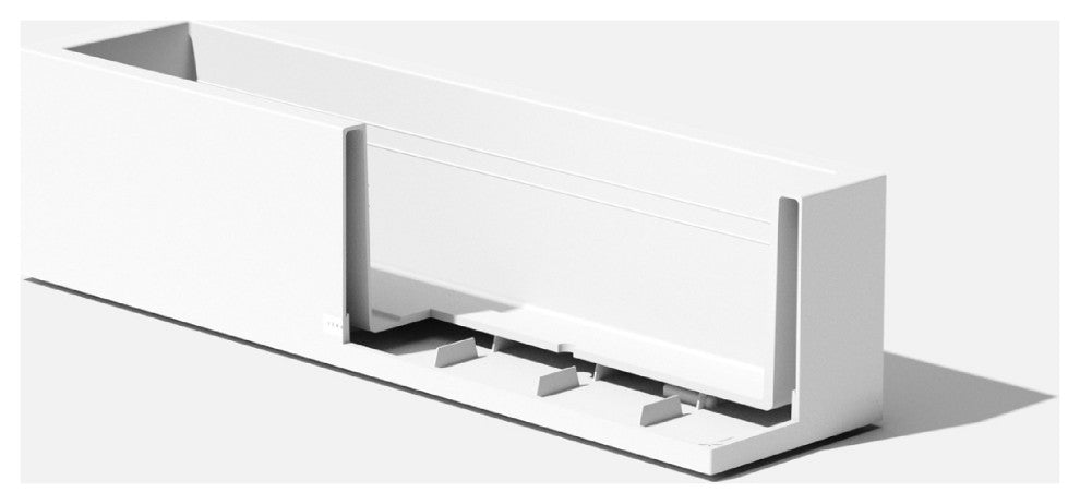 Veradek Block Series Trough 36" Planter, White