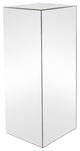 Mirror Block Column or Pedestal, Silver, Small