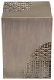Sofa Side Table, Square, Steel Metal, Antique Gold, Lounge Lobby Hospitality