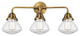 Innovations 288-3W-BB-G322 Olean 3 Light Vanity Light, Brushed Brass