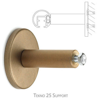 Deco Traverse Rod 1 With Empire Finial, Champagne, 96