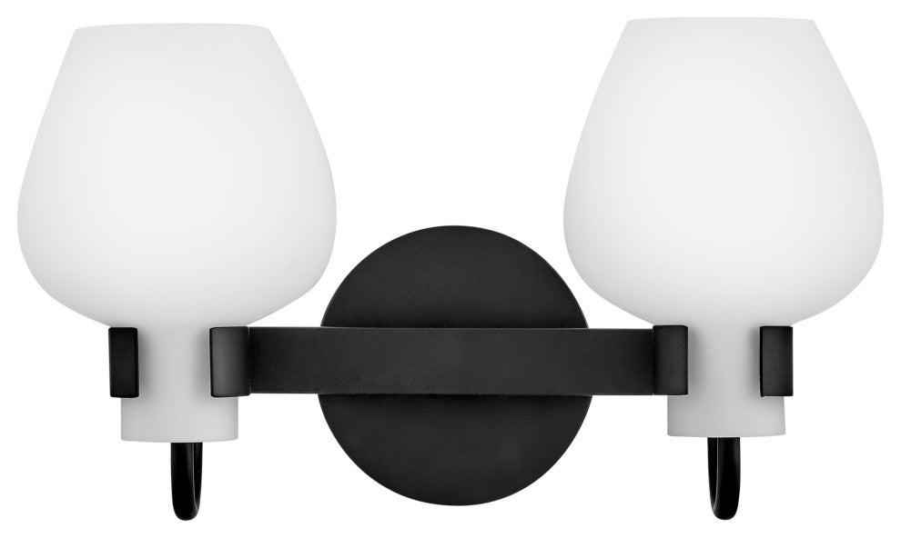 Hinkley Lighting 50952 Sylvie 2 Light 15"W Vanity Light - Black