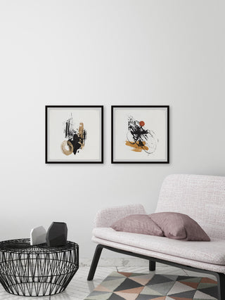 Direct Answer Diptych, Set of 2, 18x18 Panels