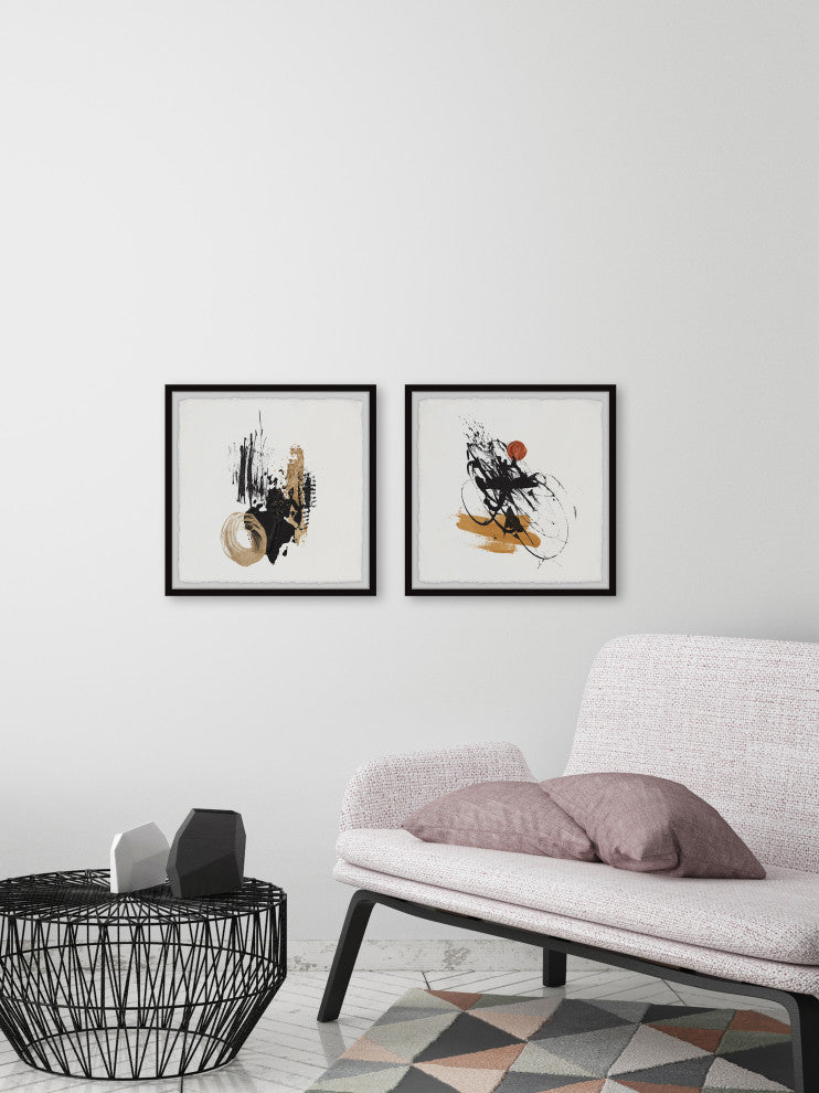 Direct Answer Diptych, Set of 2, 18x18 Panels