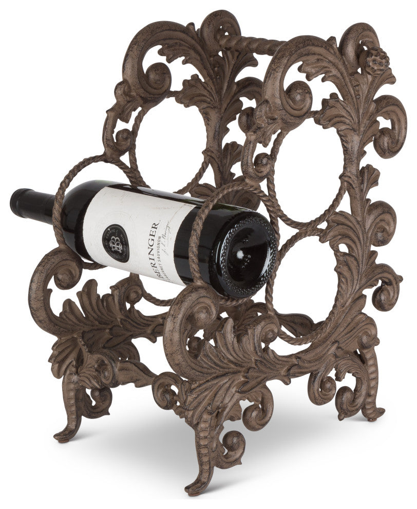 GG Collection Acanthus Three Bottle Wine Rack