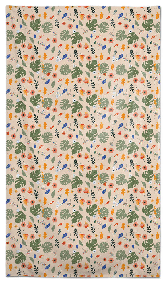 Floral Summer Palms 58x102 Tablecloth