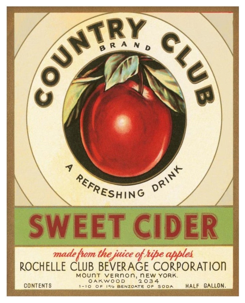 "Country Club Sweet Cider" Digital Paper Print by Retrolabel, 31"x38"