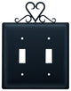 Heart Double Switch Cover