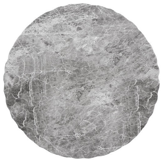Cara End Table, Marble Look, Gray