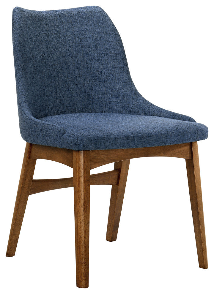 Westmont and Azalea Blue and Walnut Wood 5-Piece Dining Set