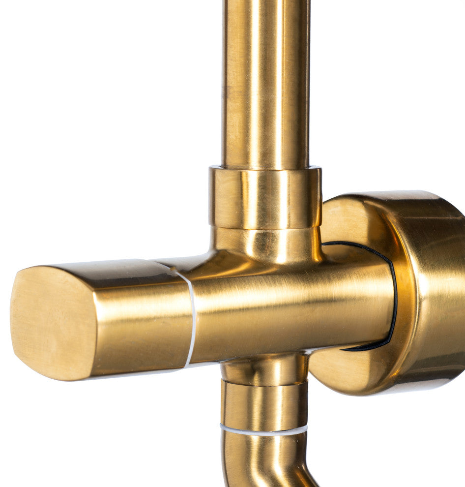 Pulse 1011-III-BG ShowerSpas Brushed-Gold Shower System -  Kauai III Shower Syst
