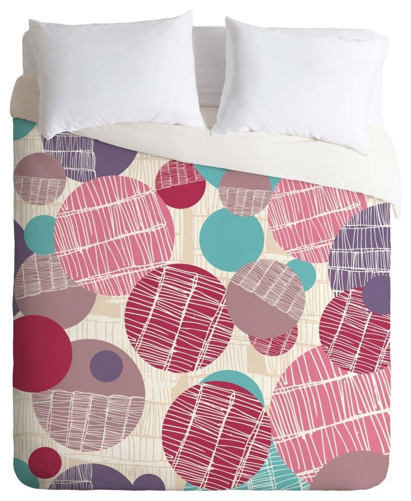 Deny Designs Rachael Taylor Textured Geo 1 Duvet Cover - Lightweight