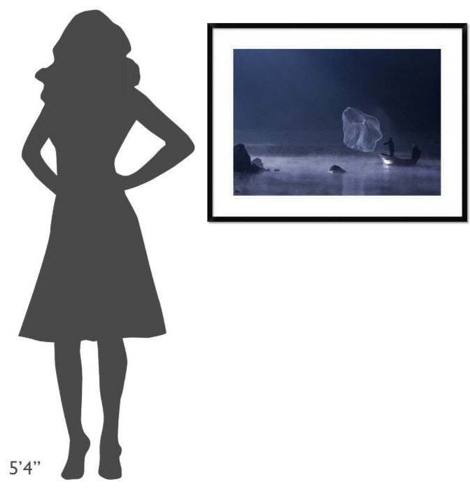 "Capture The  Light" Framed Digital Print by Nunu Rizani, 38"x29"